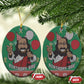 African Birthday Boy Jesus Ceramic Ornament Afro Christmas DT03