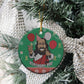 African Birthday Boy Jesus Ceramic Ornament Afro Christmas DT03