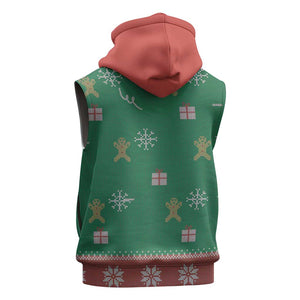 African Birthday Boy Jesus Sleeveless Hoodie Afro Christmas - African Pride