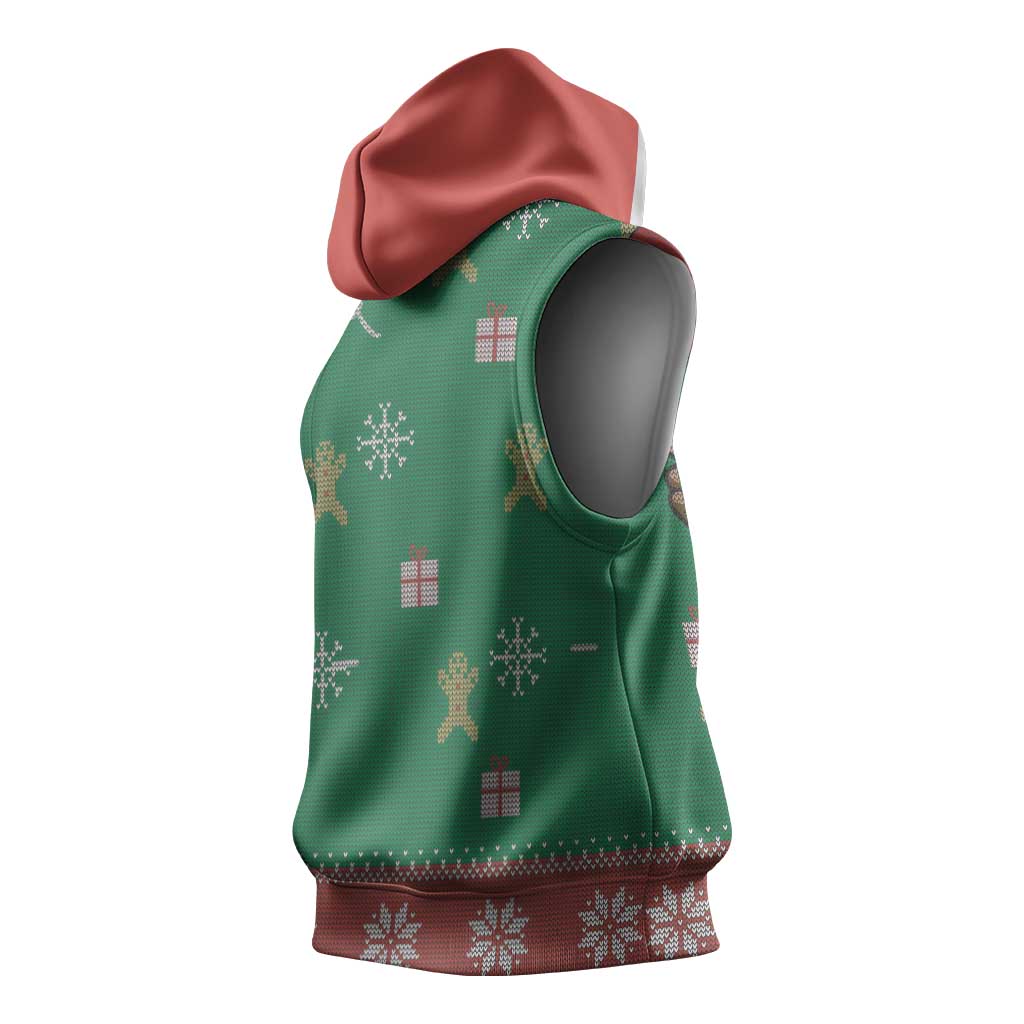 African Birthday Boy Jesus Sleeveless Hoodie Afro Christmas - African Pride