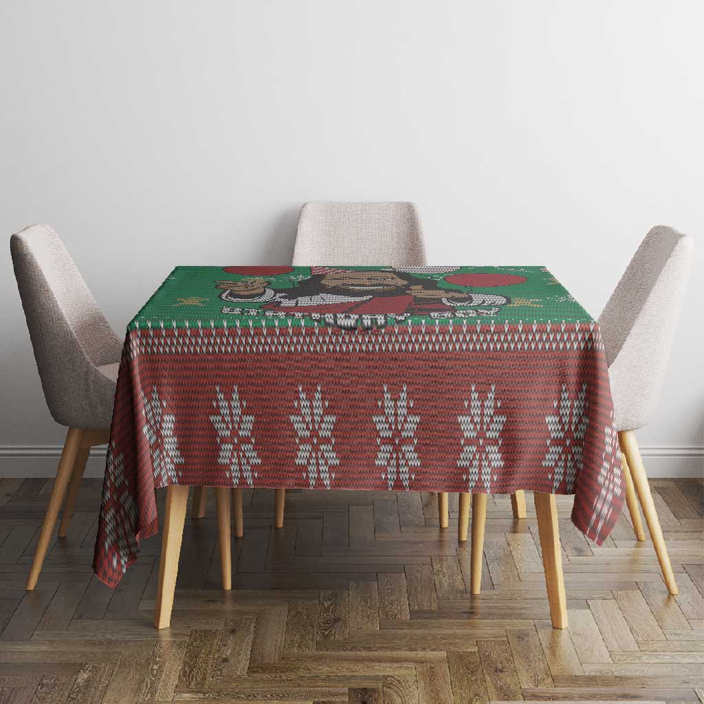 African Birthday Boy Jesus Tablecloth Afro Christmas