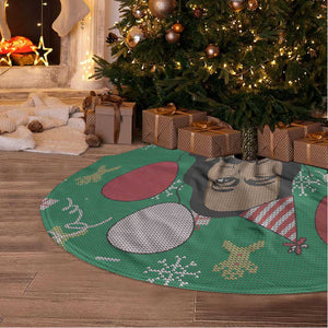 African Birthday Boy Jesus Tree Skirt Afro Christmas