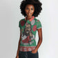 African Birthday Boy Jesus Women Polo Shirt Afro Christmas