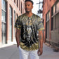 Personalized Black and Gold Lion Africa Baseball Jersey