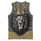 Personalized Black and Gold Lion Africa Basketball Jersey - African Pride