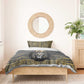 Personalized Black and Gold Lion Africa Bedding Set