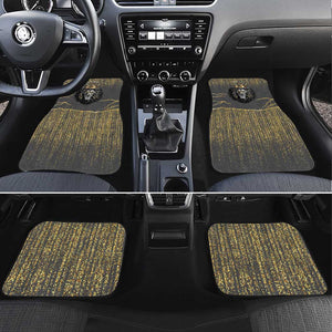 Personalized Black and Gold Lion Africa Car Mats
