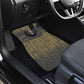 Personalized Black and Gold Lion Africa Car Mats