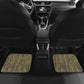 Personalized Black and Gold Lion Africa Car Mats