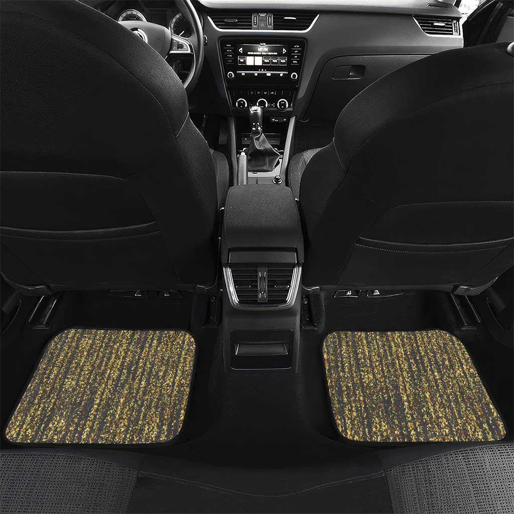 Personalized Black and Gold Lion Africa Car Mats