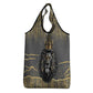 Personalized Black and Gold Lion Africa Grocery Bag