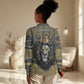 Personalized Black and Gold Lion Africa Women Casual Shirt DT03