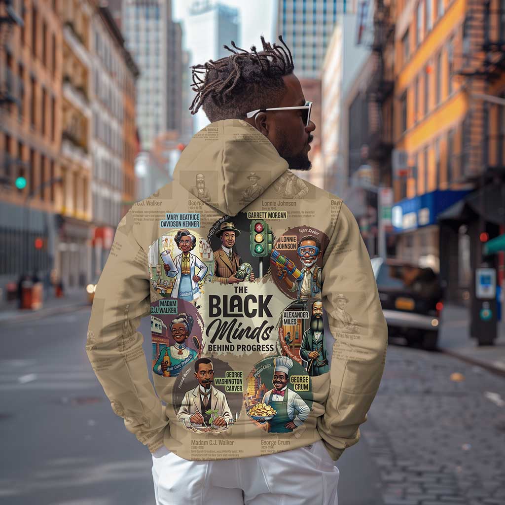 Africa Black Invention Zip Hoodie The Black Minds Behind Progress