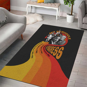 Civil Rights Leaders African American Area Rug No Struggle No Progress