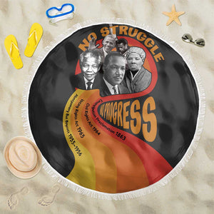 Civil Rights Leaders African American Beach Blanket No Struggle No Progress