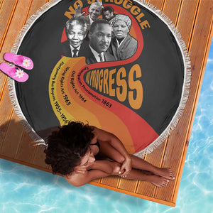 Civil Rights Leaders African American Beach Blanket No Struggle No Progress