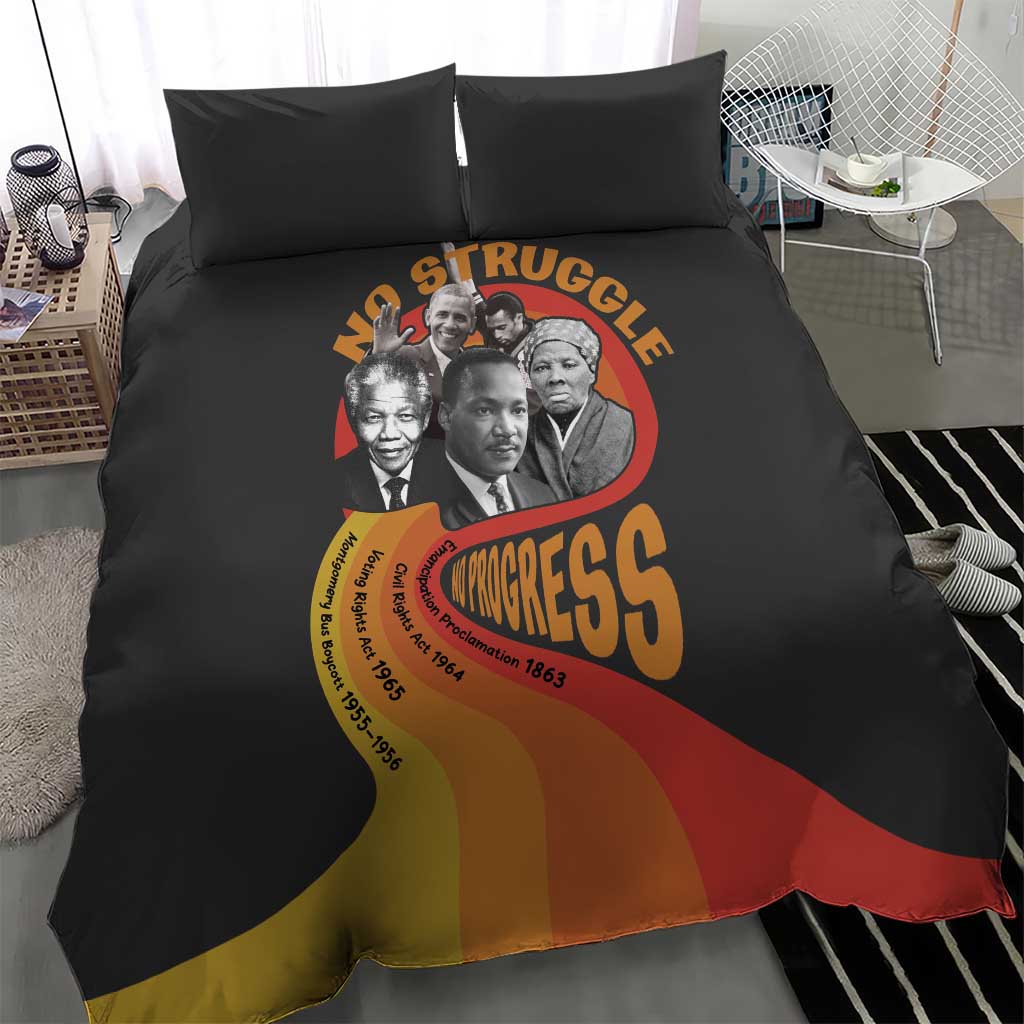 Civil Rights Leaders African American Bedding Set No Struggle No Progress