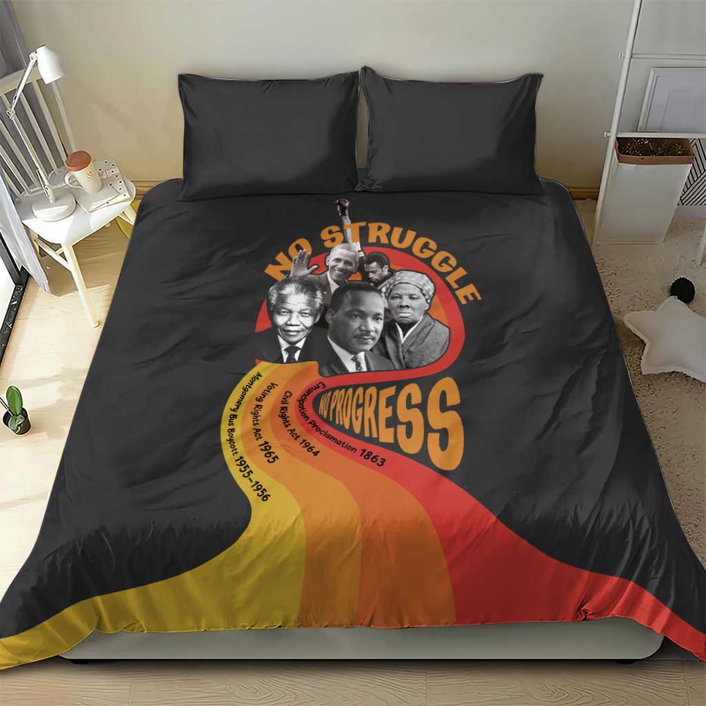 Civil Rights Leaders African American Bedding Set No Struggle No Progress
