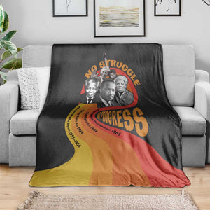 Civil Rights Leaders African American Blanket No Struggle No Progress