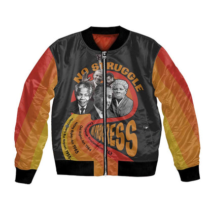 Civil Rights Leaders African American Bomber Jacket No Struggle No Progress