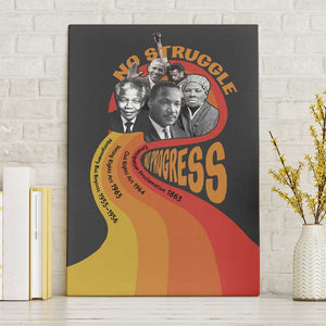 Civil Rights Leaders African American Canvas Wall Art No Struggle No Progress