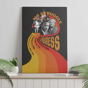 Civil Rights Leaders African American Canvas Wall Art No Struggle No Progress