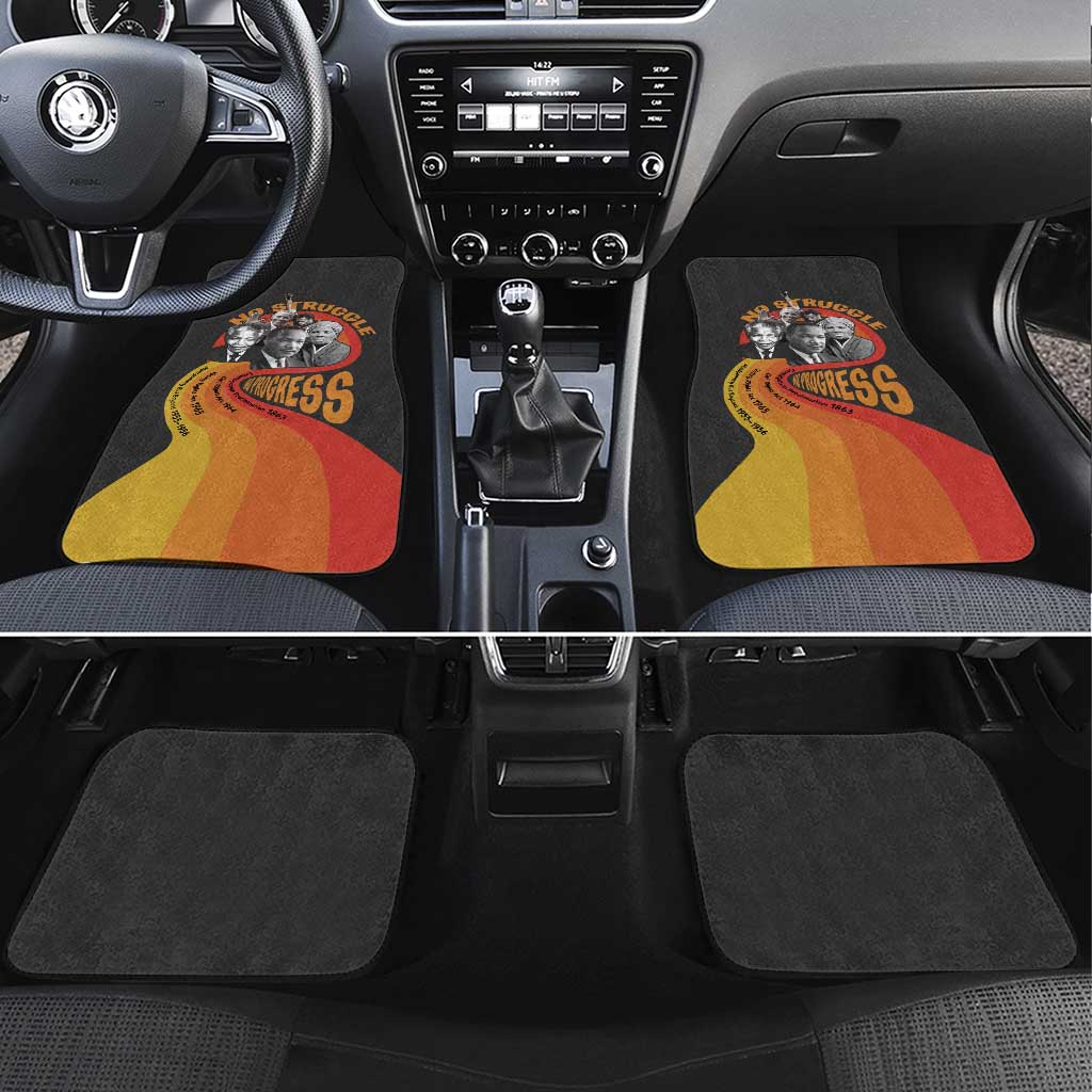 Civil Rights Leaders African American Car Mats No Struggle No Progress