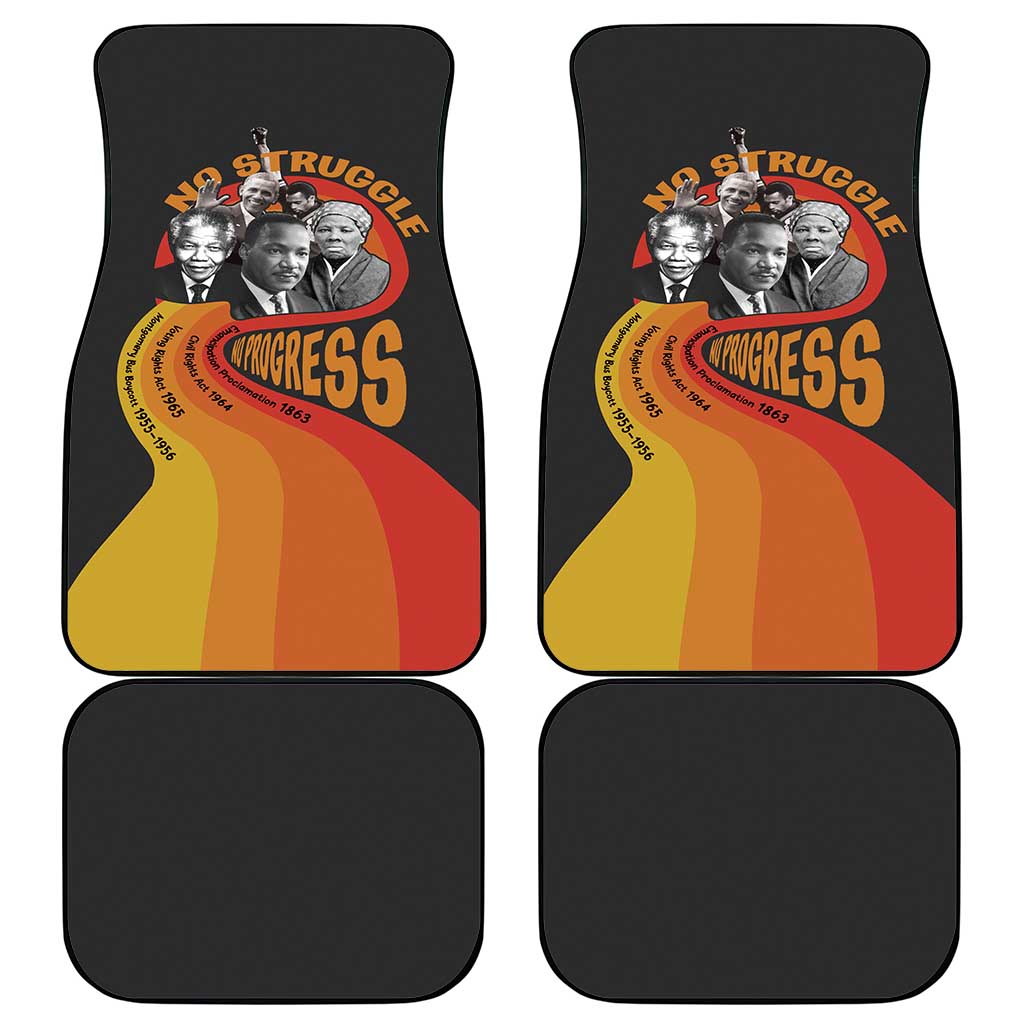 Civil Rights Leaders African American Car Mats No Struggle No Progress
