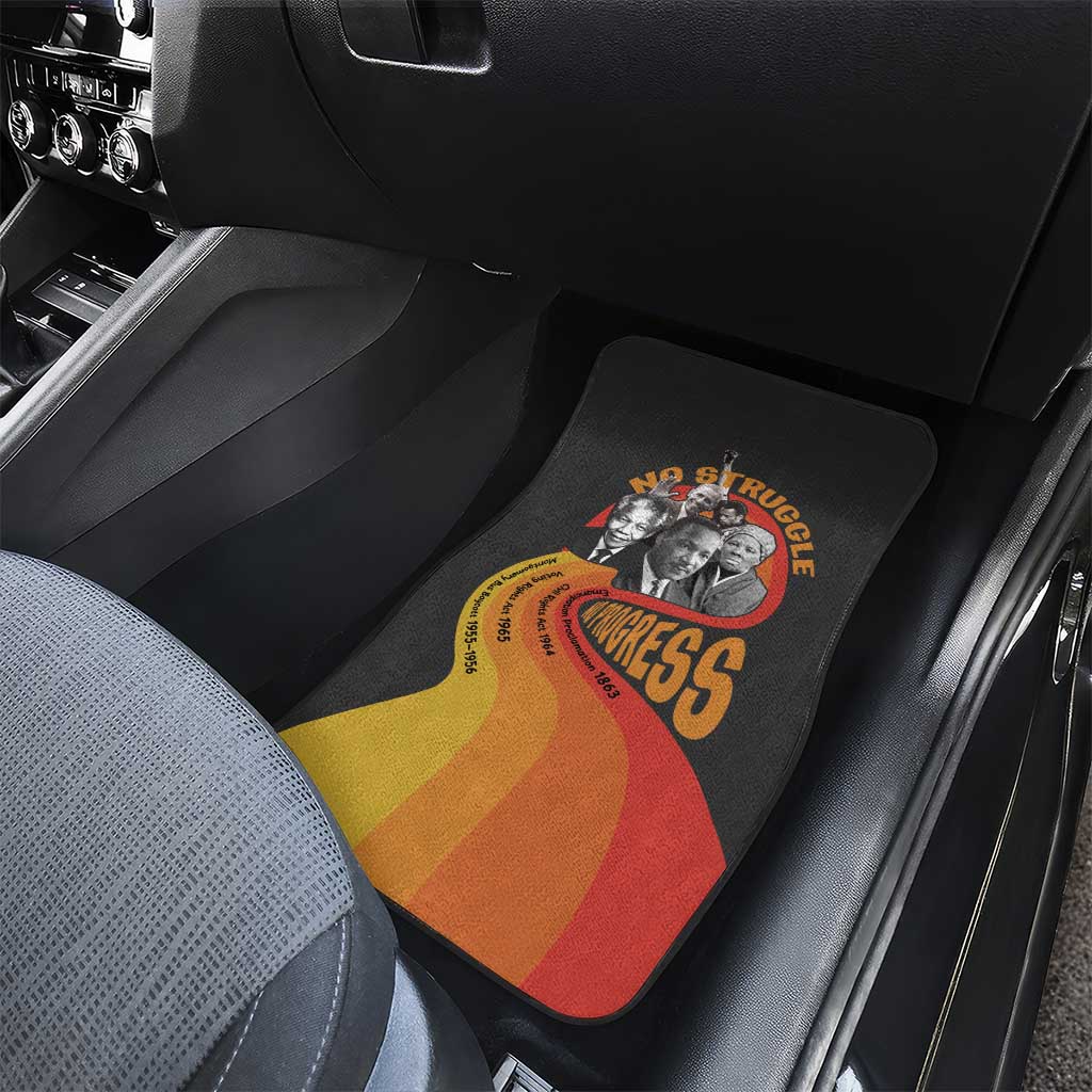 Civil Rights Leaders African American Car Mats No Struggle No Progress