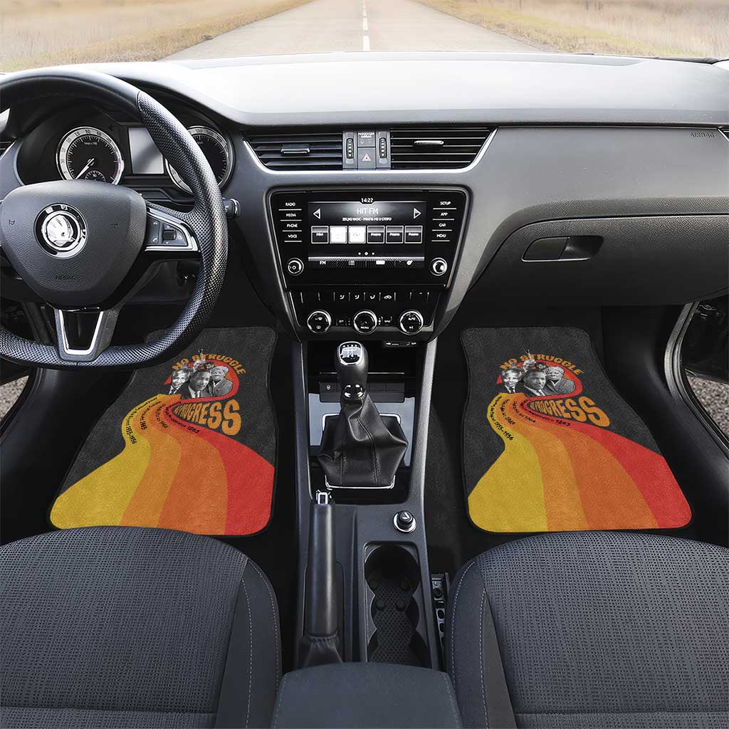 Civil Rights Leaders African American Car Mats No Struggle No Progress