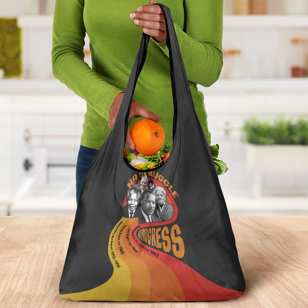 Civil Rights Leaders African American Grocery Bag No Struggle No Progress