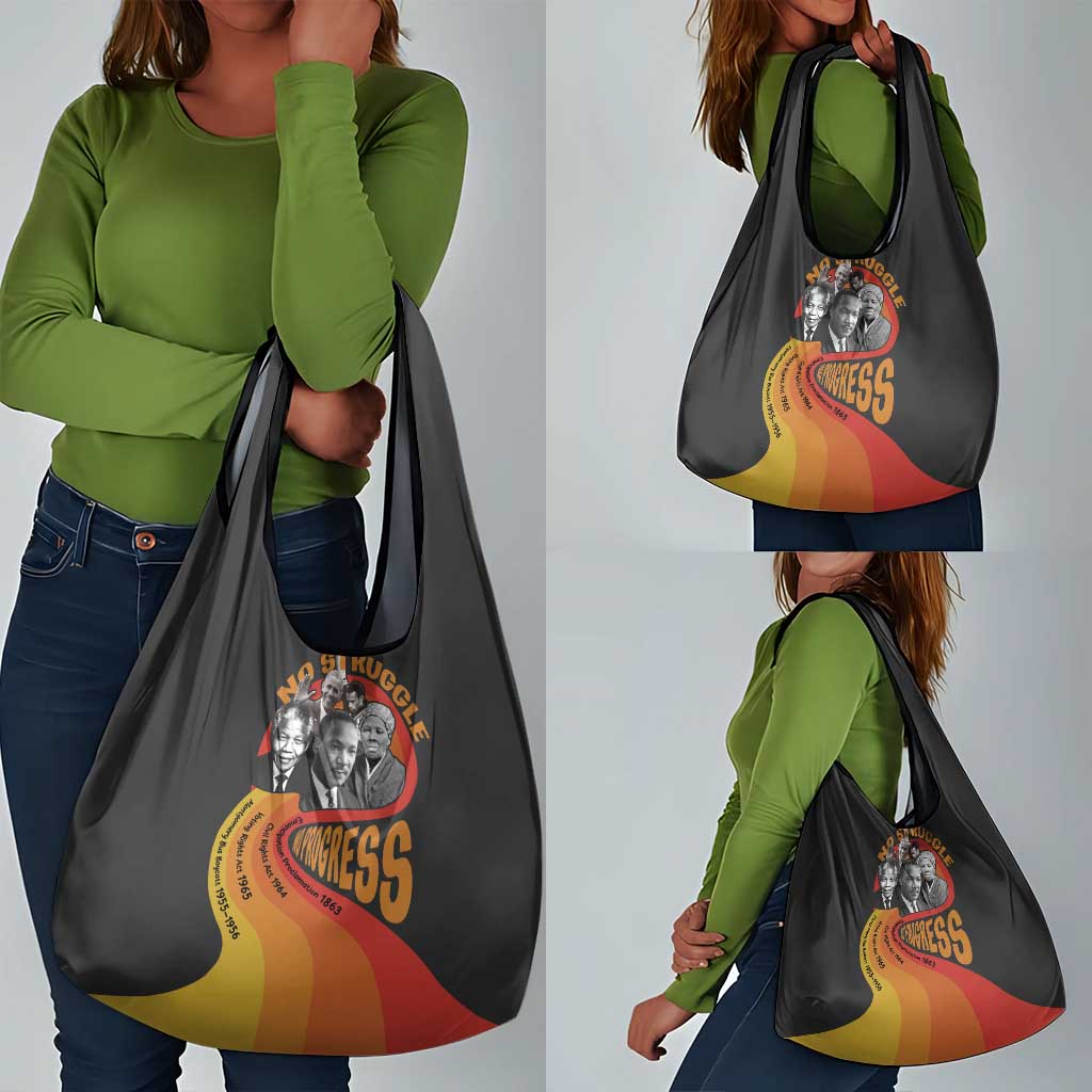 Civil Rights Leaders African American Grocery Bag No Struggle No Progress