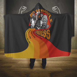 Civil Rights Leaders African American Hooded Blanket No Struggle No Progress