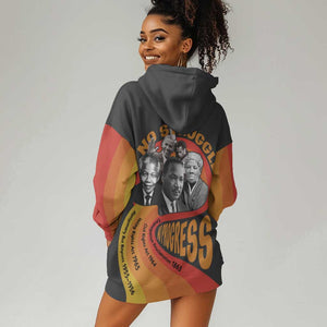 Civil Rights Leaders African American Hoodie Dress No Struggle No Progress