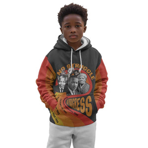 Civil Rights Leaders African American Kid Hoodie No Struggle No Progress
