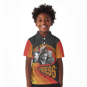 Civil Rights Leaders African American Kid Polo Shirt No Struggle No Progress