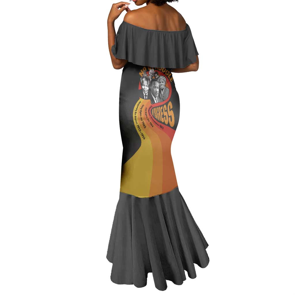 Civil Rights Leaders African American Mermaid Dress No Struggle No Progress