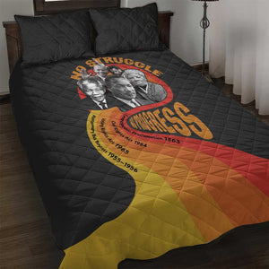 Civil Rights Leaders African American Quilt Bed Set No Struggle No Progress