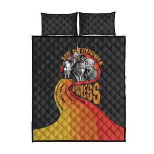 Civil Rights Leaders African American Quilt Bed Set No Struggle No Progress