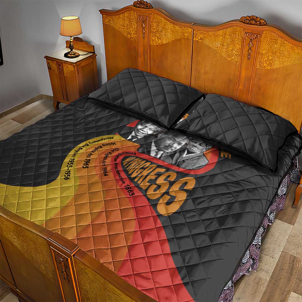 Civil Rights Leaders African American Quilt Bed Set No Struggle No Progress