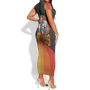 Civil Rights Leaders African American Short Sleeve Bodycon Dress No Struggle No Progress DT03
