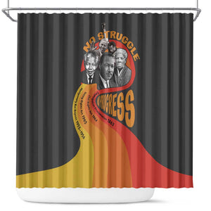 Civil Rights Leaders African American Shower Curtain No Struggle No Progress