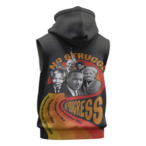 Civil Rights Leaders African American Sleeveless Hoodie No Struggle No Progress - African Pride