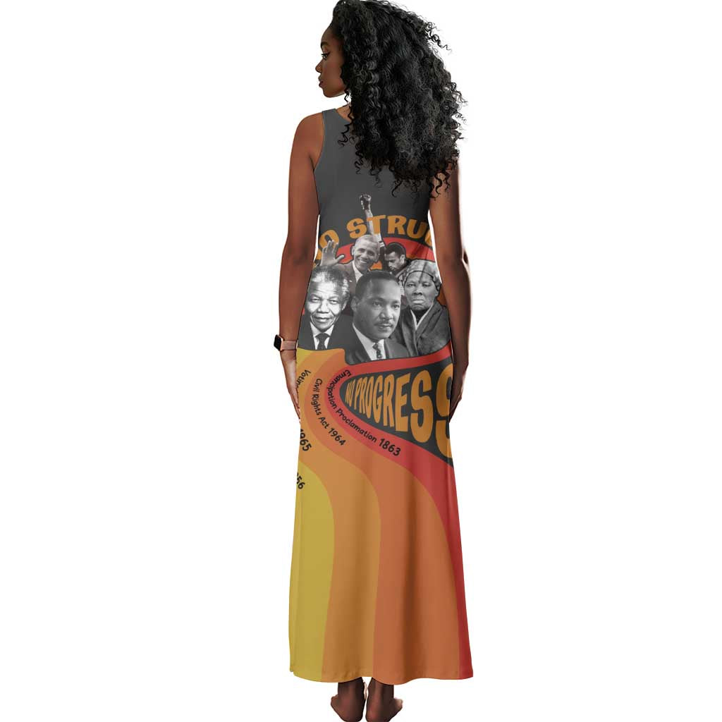 Civil Rights Leaders African American Tank Maxi Dress No Struggle No Progress