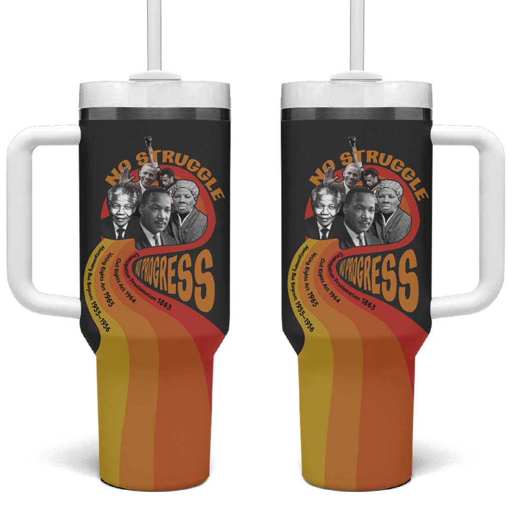 Civil Rights Leaders African American Tumbler With Handle No Struggle No Progress