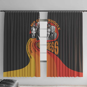 Civil Rights Leaders African American Window Curtain No Struggle No Progress