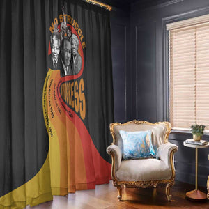 Civil Rights Leaders African American Window Curtain No Struggle No Progress