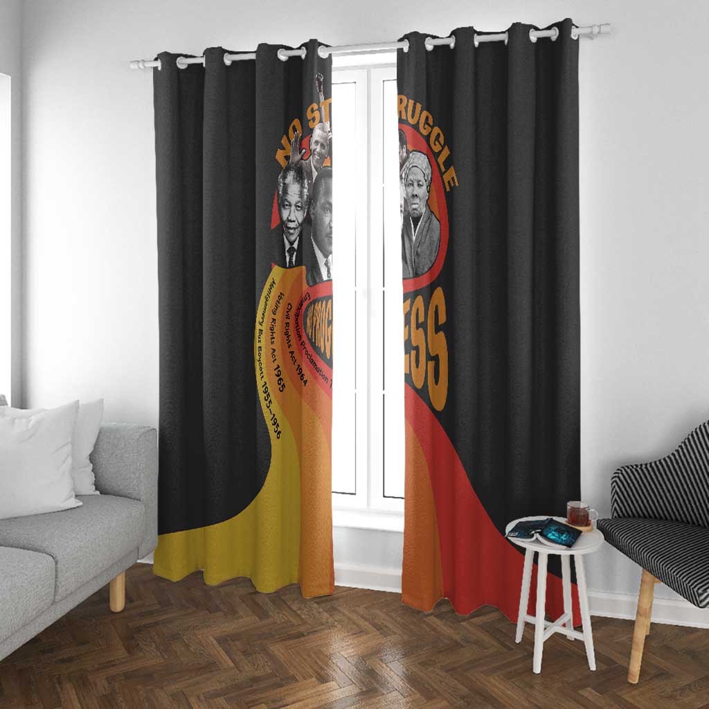 Civil Rights Leaders African American Window Curtain No Struggle No Progress