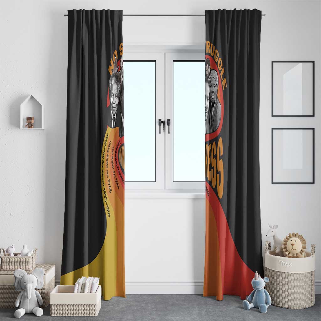 Civil Rights Leaders African American Window Curtain No Struggle No Progress
