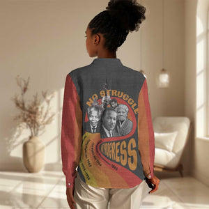 Civil Rights Leaders African American Women Casual Shirt No Struggle No Progress DT03